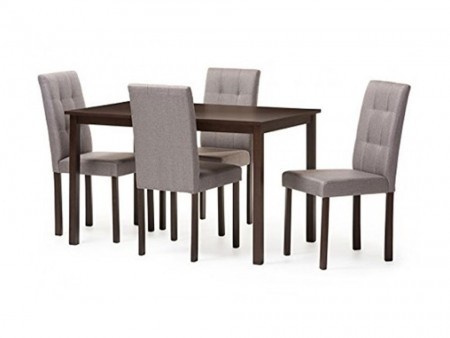 Modern Light Grey Dining Set 1
