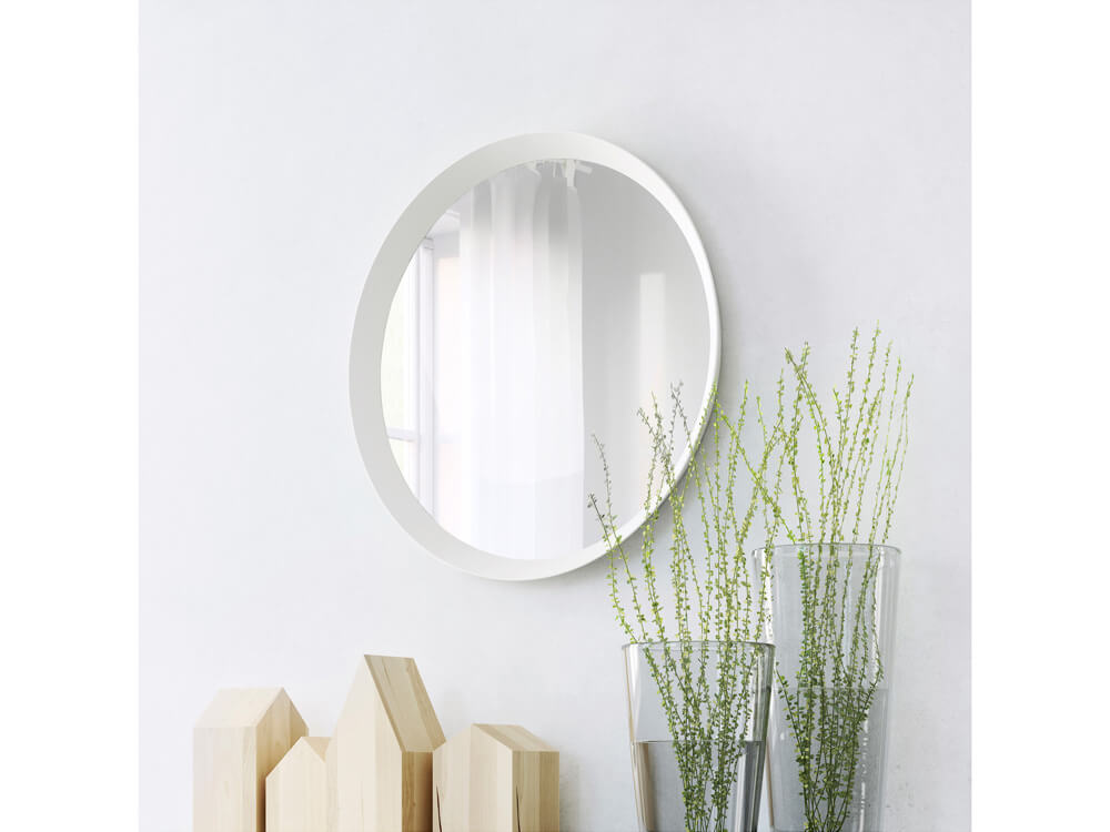 Oval White Mirror 4