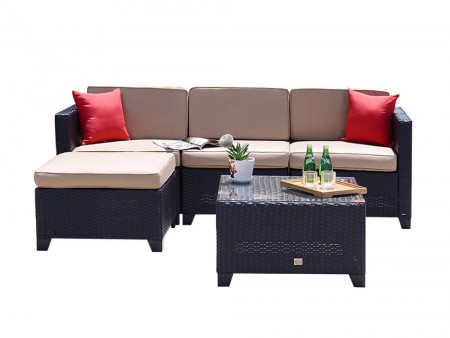 Inhabitr's 5 Piece Outdoor Sofa 1
