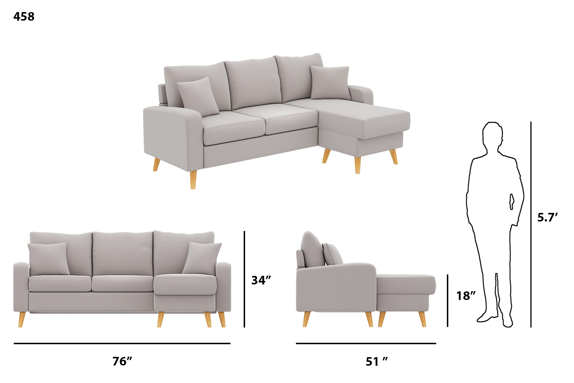 Small Space Shay Sectional 6