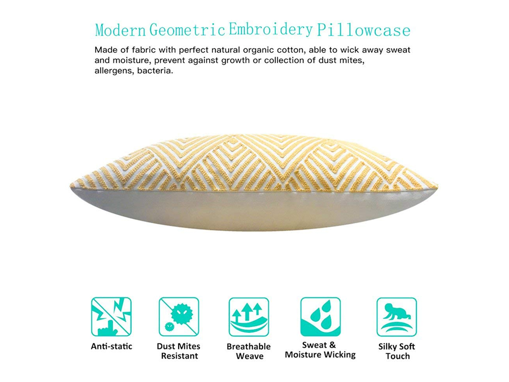 Golden Pillow Cover 3
