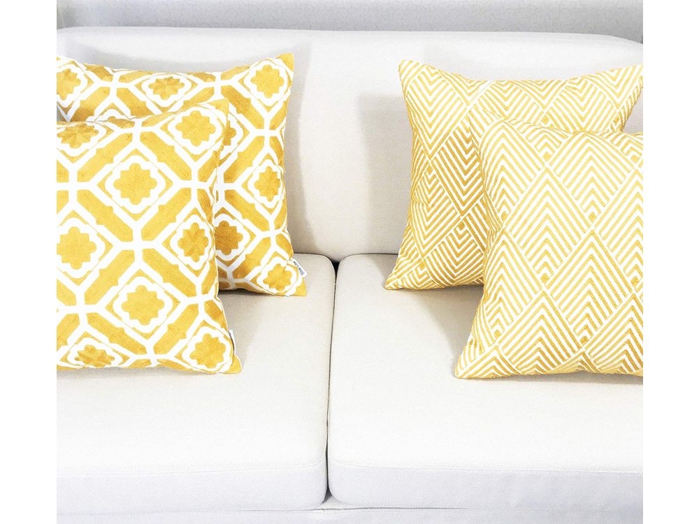 Golden Pillow Cover 5