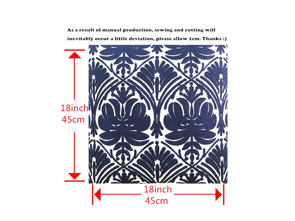 Dark Blue Pillow Cover 3