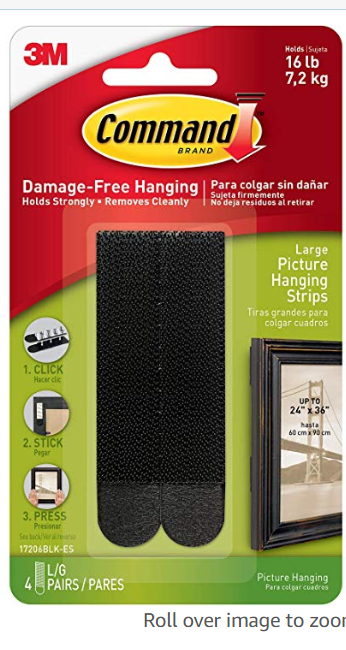 Wall hanging kit - Command strips 1