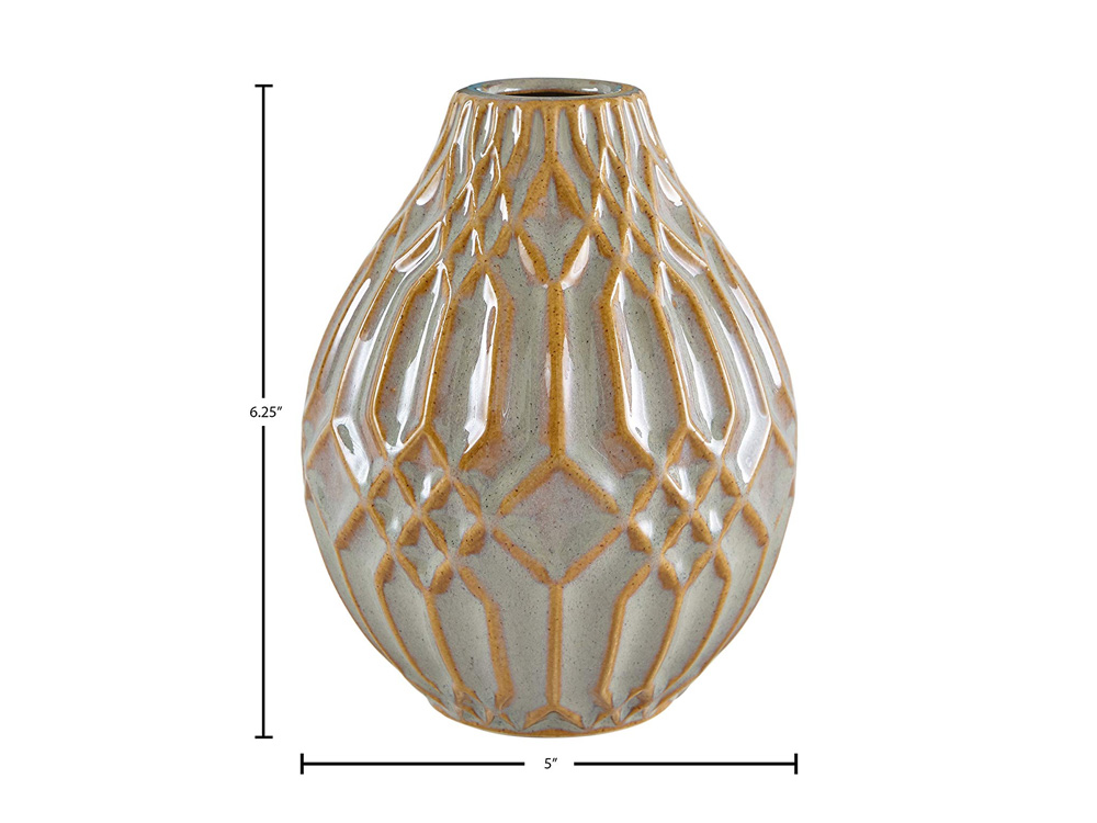 Golden Stone Vase 2