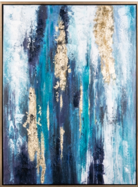 Blue Wave Modern Artwork 1