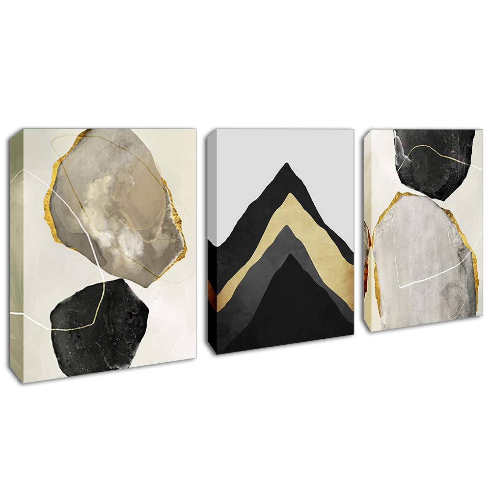 Black and Gold Geo Art 1