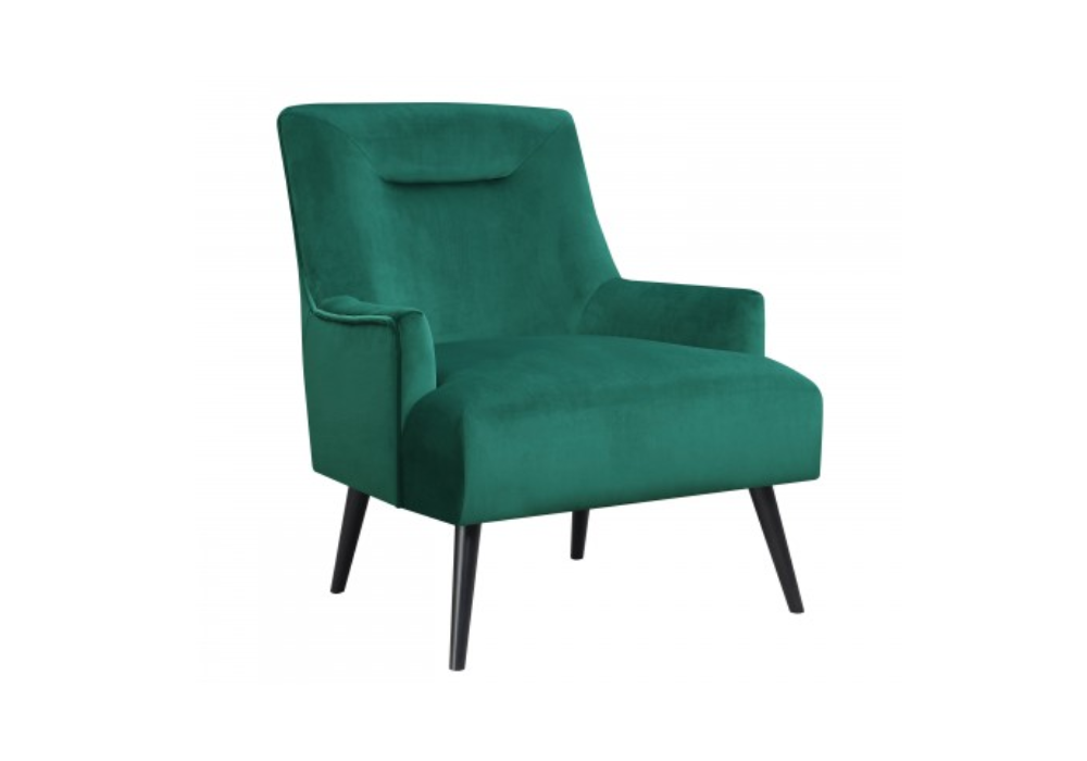 Velvet Dark Green Accent Chair