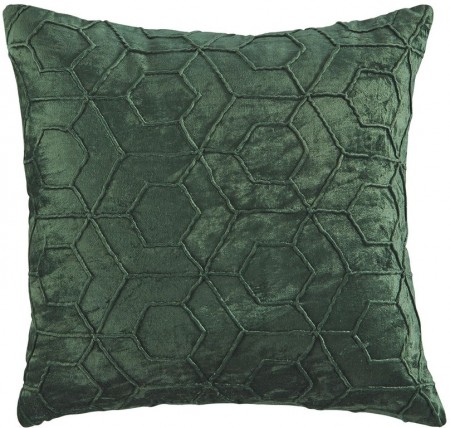 Green Hexagon Pillow