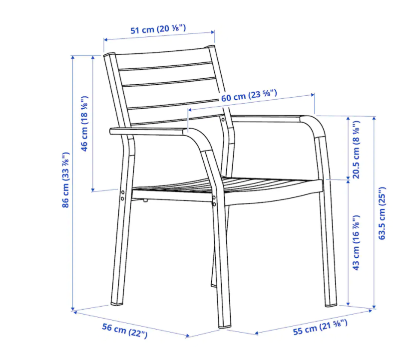 Ash Outdoor Dining Chair
