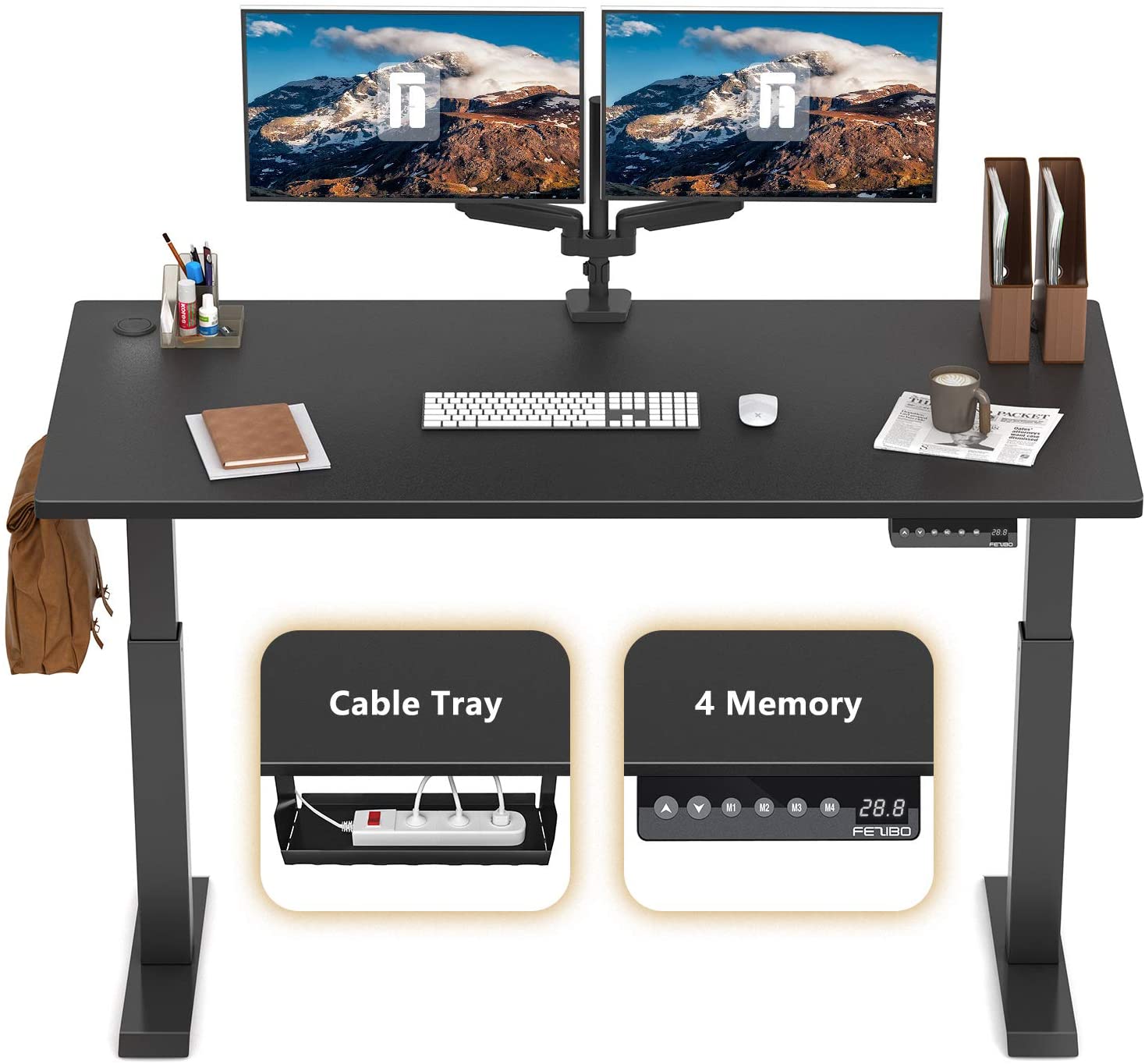 Aspen Adjustable Height Working Desk 1