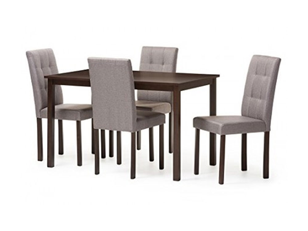 Modern Light Grey Dining Set